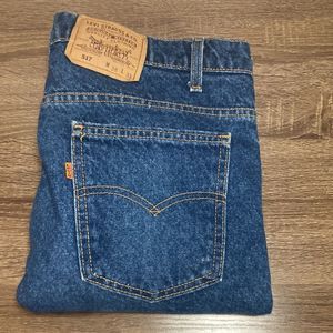 Mens Vintage 1994 Levi Orange Tab Dark Wash 517 Jeans 38x31